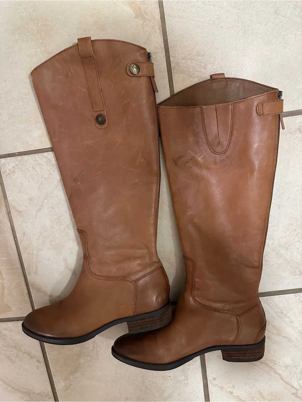 Tall Leather Riding Boots